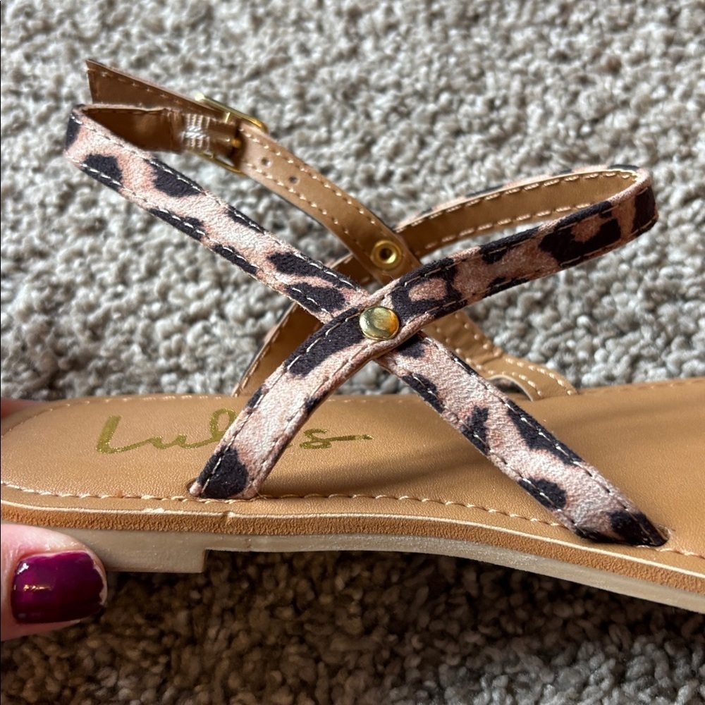 NEW Cheetah Print Sandals - Picture 3 of 6